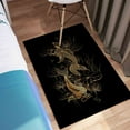 thumbnail image 6 of Koi Carps and Lotus Asian Symbols Rugs, Koi Carps Rug, Modern Rug, Door Mat, Home Decor Rug, Saloon Rug, Gift For Her, Personalized Gifts, 2.6'x5' - 80x150 cm, 6 of 8