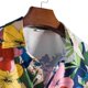 thumbnail image 2 of Camisas Para Hombre Manga Corta Hombres Primavera y verano Casual Solapa Estampado de un solo pecho Vacaciones Manga corta Camisa de vacaciones al libre (Blue, S), 2 of 7