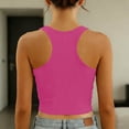 thumbnail image 6 of Womens Crop Tank Tops Seamless Soft Sleeveless Square Neck Shirts Shirts Fitted Basic Undershirt, 6 of 9