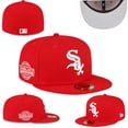 thumbnail image 3 of M.L.B Chicago White Sox Gorra Hombres Mujeres De Béisbol Sombrero De Ala Plana Completo Cerrado, 3 of 3