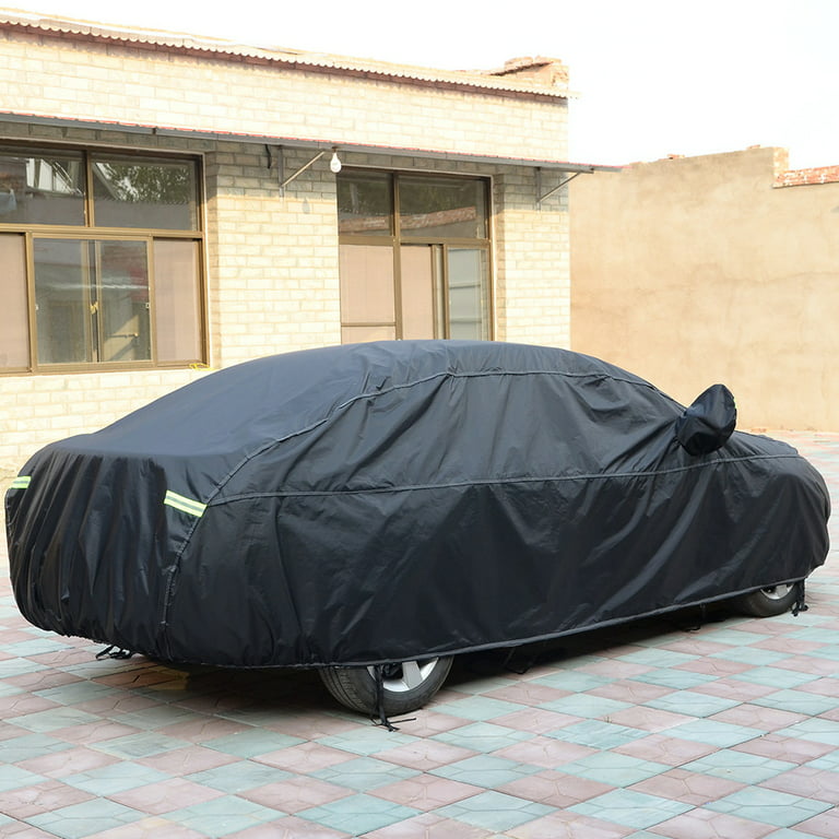 490x180x150cm Dust Proof Car Cover Elastic Auto Show Protective Cloth Professional Full Car Shell for Car Auto (Black), Size: 192.91 x 70.87 x 59.06