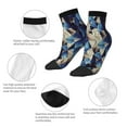 thumbnail image 5 of Pofeuu Abstract Blue Squares Print 30cm Socks, Adult Running Hiking Socks for Youth and Adult, 5 of 7