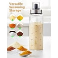 thumbnail image 6 of NiHome 2-Pack 10 oz Glass Spice Shaker Set with Stainless Steel Lid, Wide Mouth Cheese Shaker for Parmesan, Red Pepper Flakes, Pizza and Pasta Seasonings, Dishwasher Safe, 6 of 6