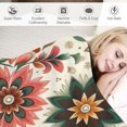 thumbnail image 3 of Orinice Flowers Warm Lightweight Blanket Soft Fleece Throw Blanket for All Seasons Living Rooms Sofa Decor Cow Gifts Blanket 40x50in, 3 of 6