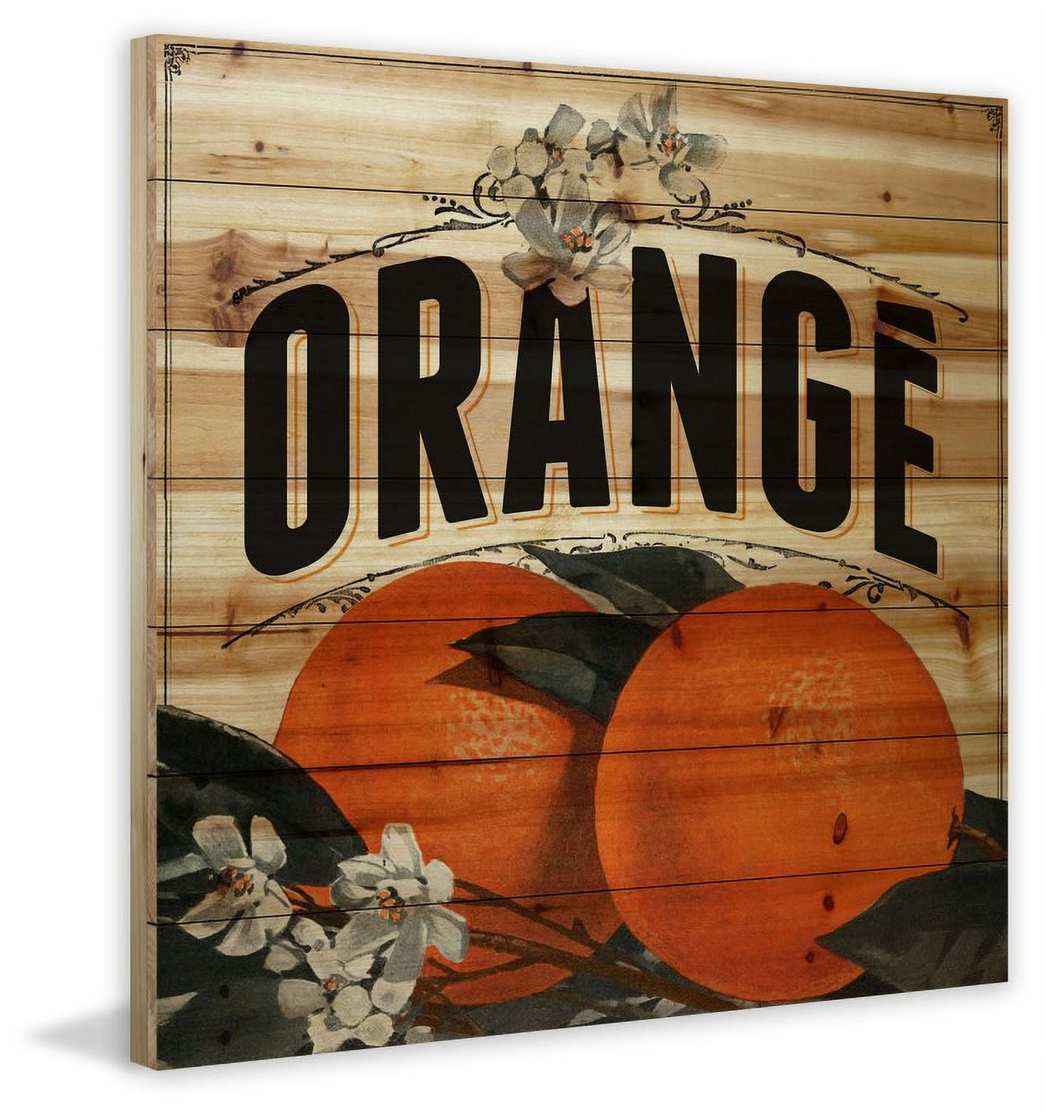Marmont Hill "French Fruit" Painting Print on Natural Pine Wood