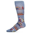 thumbnail image 4 of MeMoi Men's "Bookshelf" Rayon from Bamboo Blend Novelty Crew Sock - Mens - Male, 10-13, Black, 4 of 6