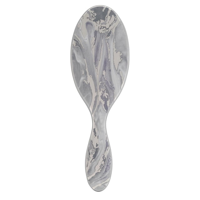 Wet Brush Cepillo desenredante original, mármol metálico, plateado, todo tipo de cabello, cerdas Int