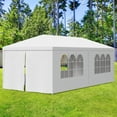 thumbnail image 2 of 10' x 20' Outdoor Party Tent, Heavy Duty Canopy Event Wedding Tent for Parties Backyard Patio, White, 2 of 5