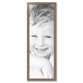 thumbnail image 2 of ArtToFrames 16" x 47" Aged White Gold Picture Frame, 16x47 inch Silver Wood Poster Frame (WOM-2036),  Pack, 2 of 7