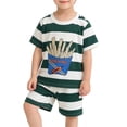 thumbnail image 4 of ITSAME Toddler Boys Girls Outfit 2-Piece Knit Cotton Short Sleeve Top and Shorts Kids Comfy Casual Set Army Green Size 4T, 4 of 8