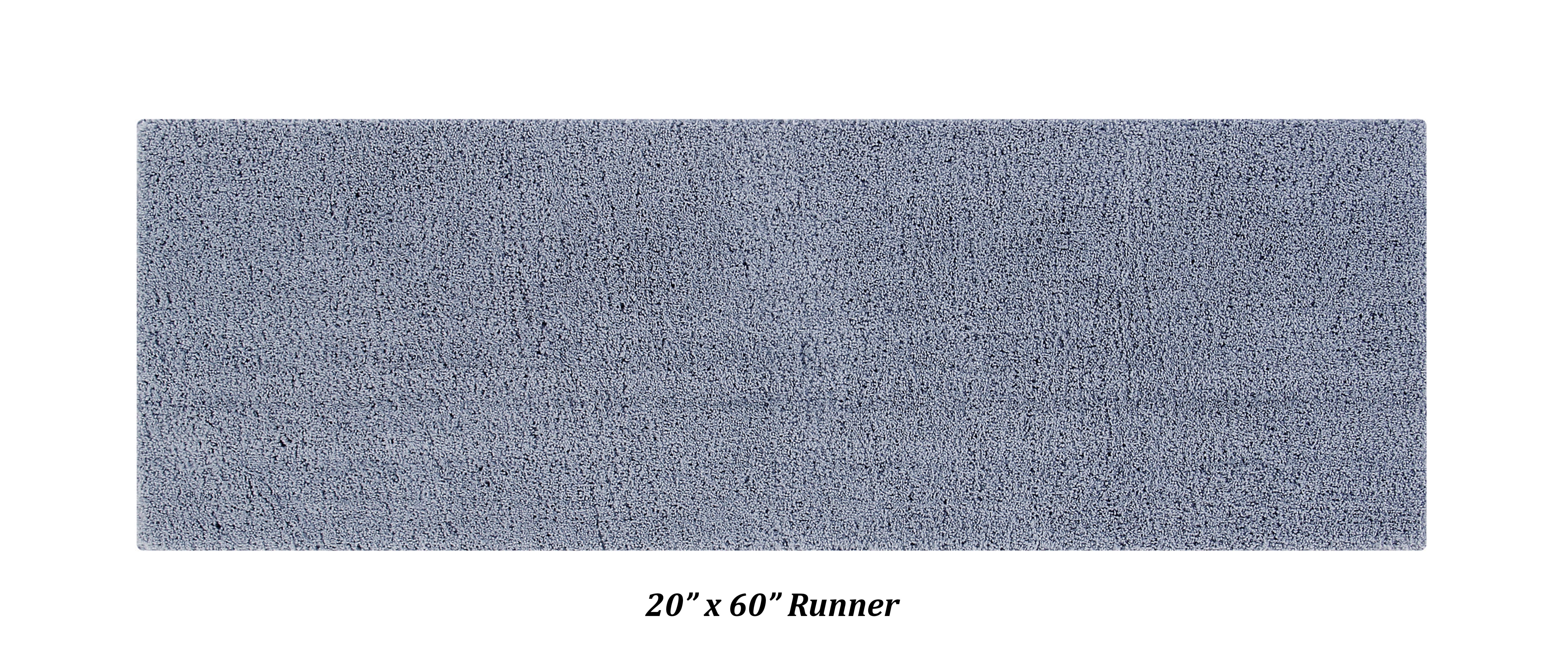 Better Trends 5 Piece Bathroom Rug Set 100% Polyester Bath Rug, Water Absorbent Non-Slip Bath Mat Machine Washable Micro Plush Collection - Gray