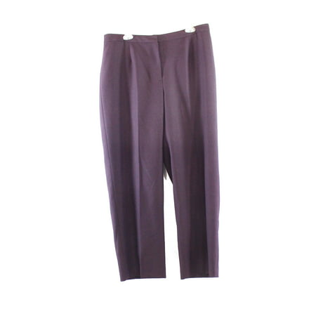 Le Suit NEW Purple Plum Women's Size 14W Plus Straight-Leg Dress Pants ...