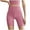 Pink, variant on Diufon Yoga Shorts for Women Elastic High Waist Seamless Biker Gym Shorts Casual Solid Color Running Leggings