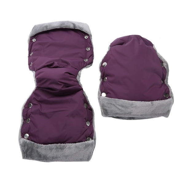 Gants De Poussette D'hiver Imperméables épais Chauds Gants Doux Pour  Chariots D'extérieur Violet 