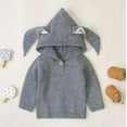 thumbnail image 2 of CAIVO Boys Hooded Knit Sweater Long Sleeve O-Neck Knitwear With Adorable Soft Warm Winter Pullover Toddler Kids Cozy Casual Outerwear Stylish Child Clothing, 2 of 5