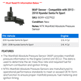 thumbnail image 2 of MAP Sensor - Compatible with 2013 - 2018 Hyundai Santa Fe Sport 2014 2015 2016 2017, 2 of 2