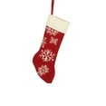 thumbnail image 2 of ¡Última Oportunidad de Ahorro!, Medias navideñas tejidas con diseños de Papá Noel y muñeco de nieve Bolsas de regalo rojas ideales para colgar en el árbol de Navidad 2 piezas Akmoler, 2 of 9
