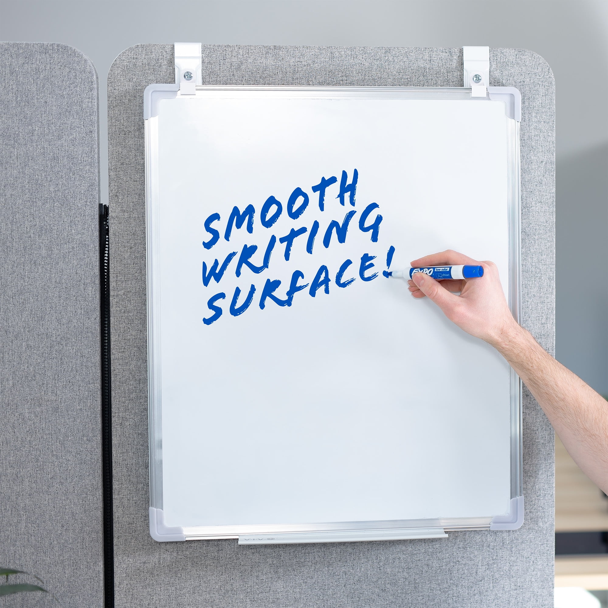 VIVO 24 x 20 inch Hanging Whiteboard with Metal Hook Mounting System for Door
