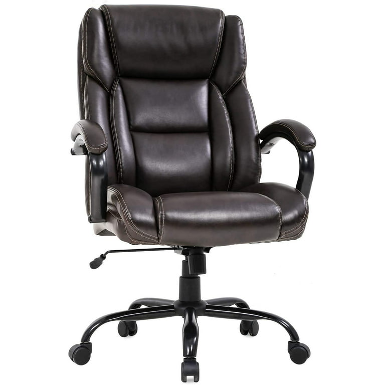 Tall Office Chair 500lbs Wide Seat, Best Office Chair Non Leather