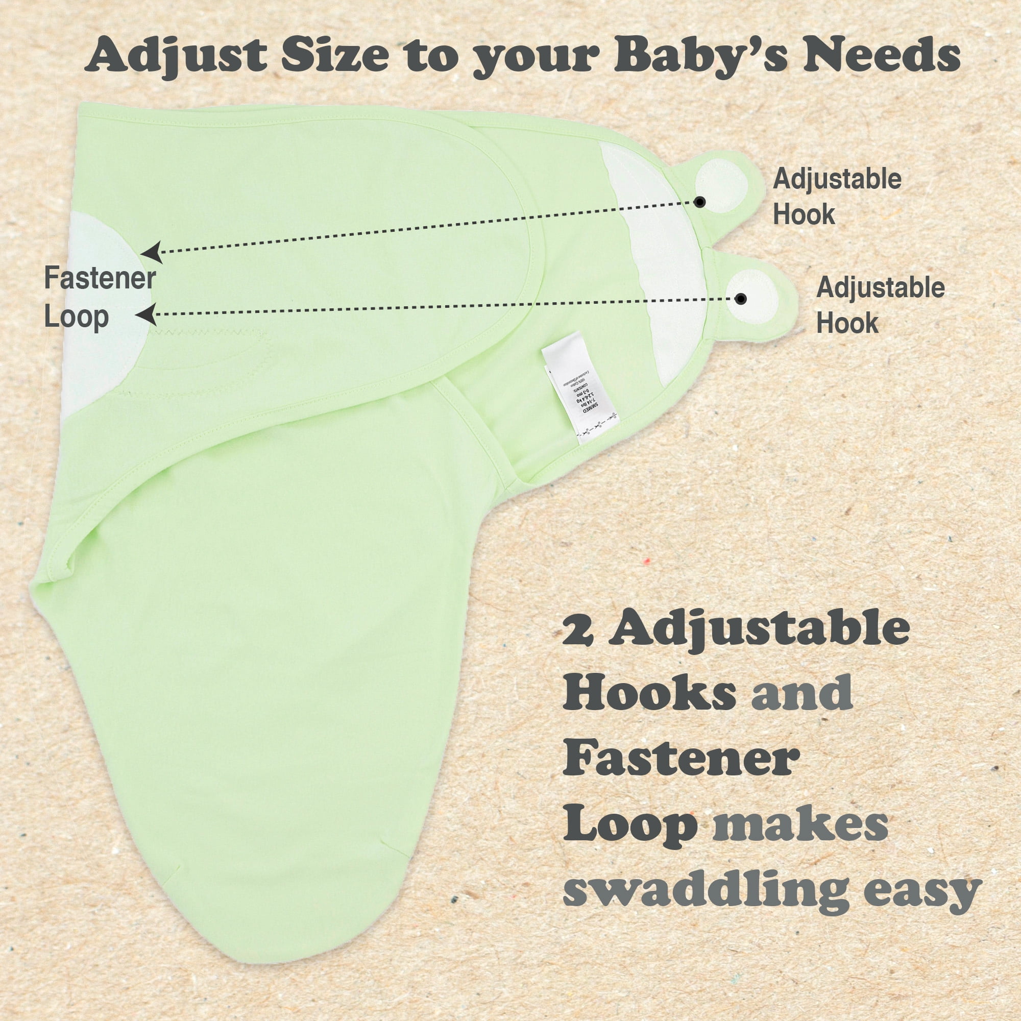 Bublo Baby Swaddles for Newborns - 3 Pack Organic Baby Swaddles for 0-3 Months - Baby Swaddle Sleep Sack - Infant Sleeping Swaddle sack – Adjustable Swaddle Blanket Wrap Girl