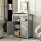 thumbnail image 5 of Armario del Baño Costway Organizador con Doble puerta de persiana y Repisa regulable 60 x 30 x 80,5 cm, 5 of 8