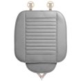 thumbnail image 6 of Deago Car Seat Cover, Edge Wrapping Car Interior PU Leather Car Seat Cushions Protector Front Car Seat Covers, Single Seat Cushion Cover Pad Mat for Auto Four-door sedan & SUV Driver (Gray), 6 of 6