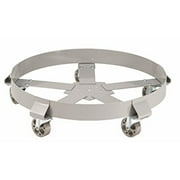 E.R. Wagner 2F00 Powder Coated 5-Wheel 55 Gallon Drum Dolly with Semi-Steel Wheel Casters, 1400 lbs Capacity Range, 6-1...