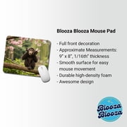 Hear No Evil Cute Monkey Mouse Pad Low Profile Gaming Mat