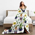 thumbnail image 5 of ZICANCN Throw Blanket Saint Patricks Gnome Lerechaun , Couch Ultra Soft Micro Fleece Sofa Bed Camping Travel Blanket for Adults, 60"x50", 5 of 8