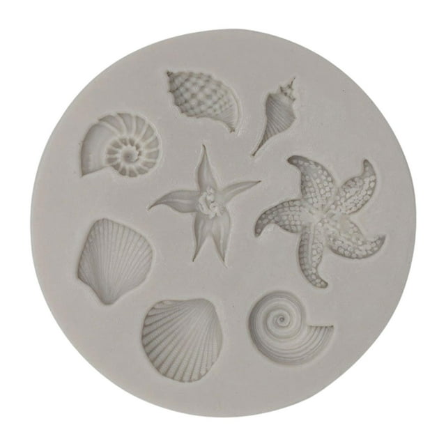 Modelo de silicona temático de mar proyectos de artesanía de novedad de bricolaje de de arte reutilizables Herramienta de fabricación de manejo
