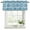 PowderBlue, variant on Aqua Geometric Curtain Valances for Windows, Kitchen Valance Window Treatments Panel 2 Pack, Modern Abstract Polka Dots Rod Pocket Short Curtains for Bathroom Bedroom 42 x 12 Inch
