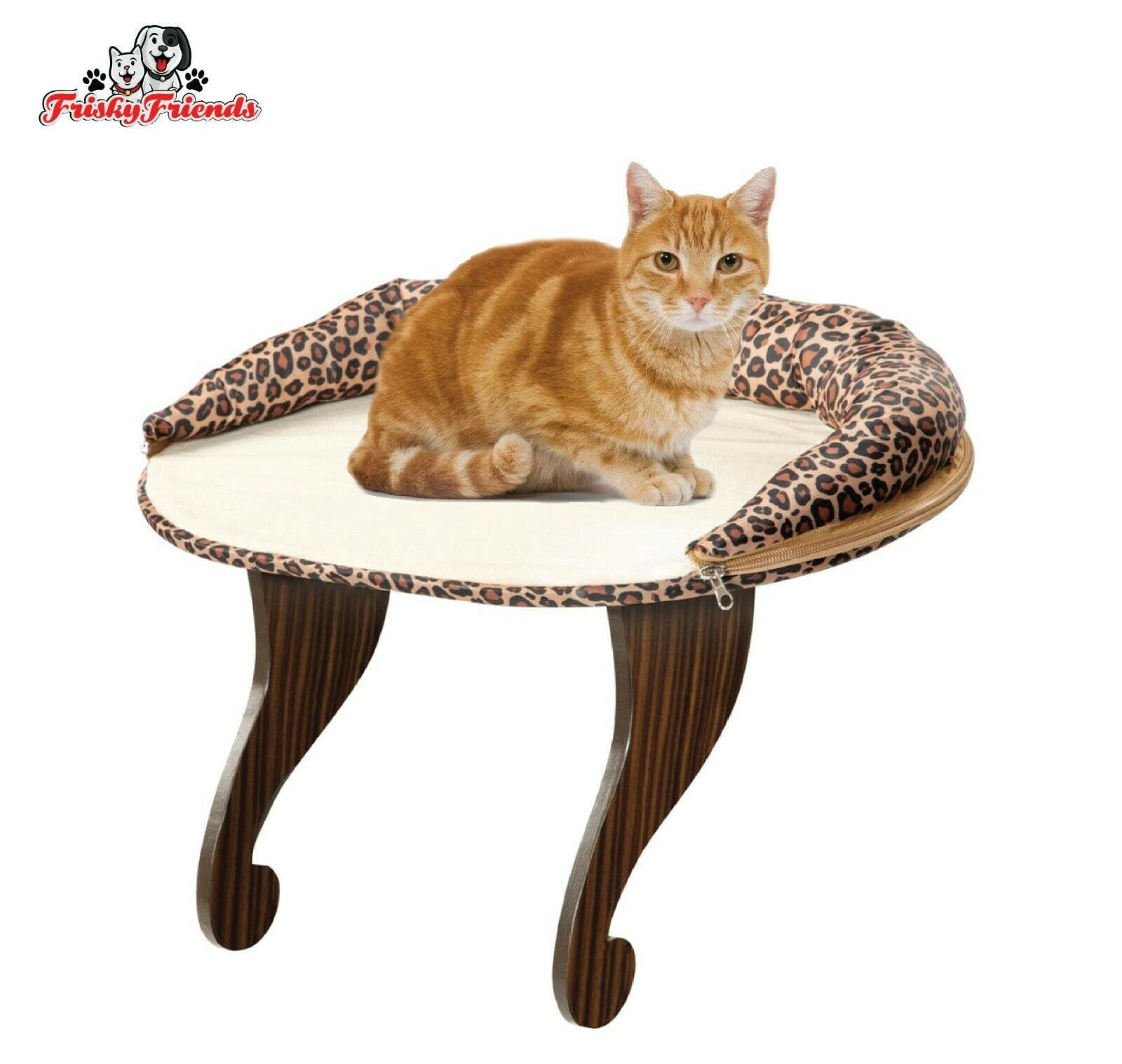 Deluxe Kitty Sill with Bolster Cat Window Sill Bed Bed Soft Cushion for Large and Small Cats