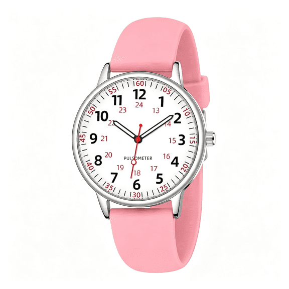 DESIGNICE Nurse Watch for Women Waterproof Analog Silicone Watch with Second Hand Nursing Watch, Practical Nursing Essentials