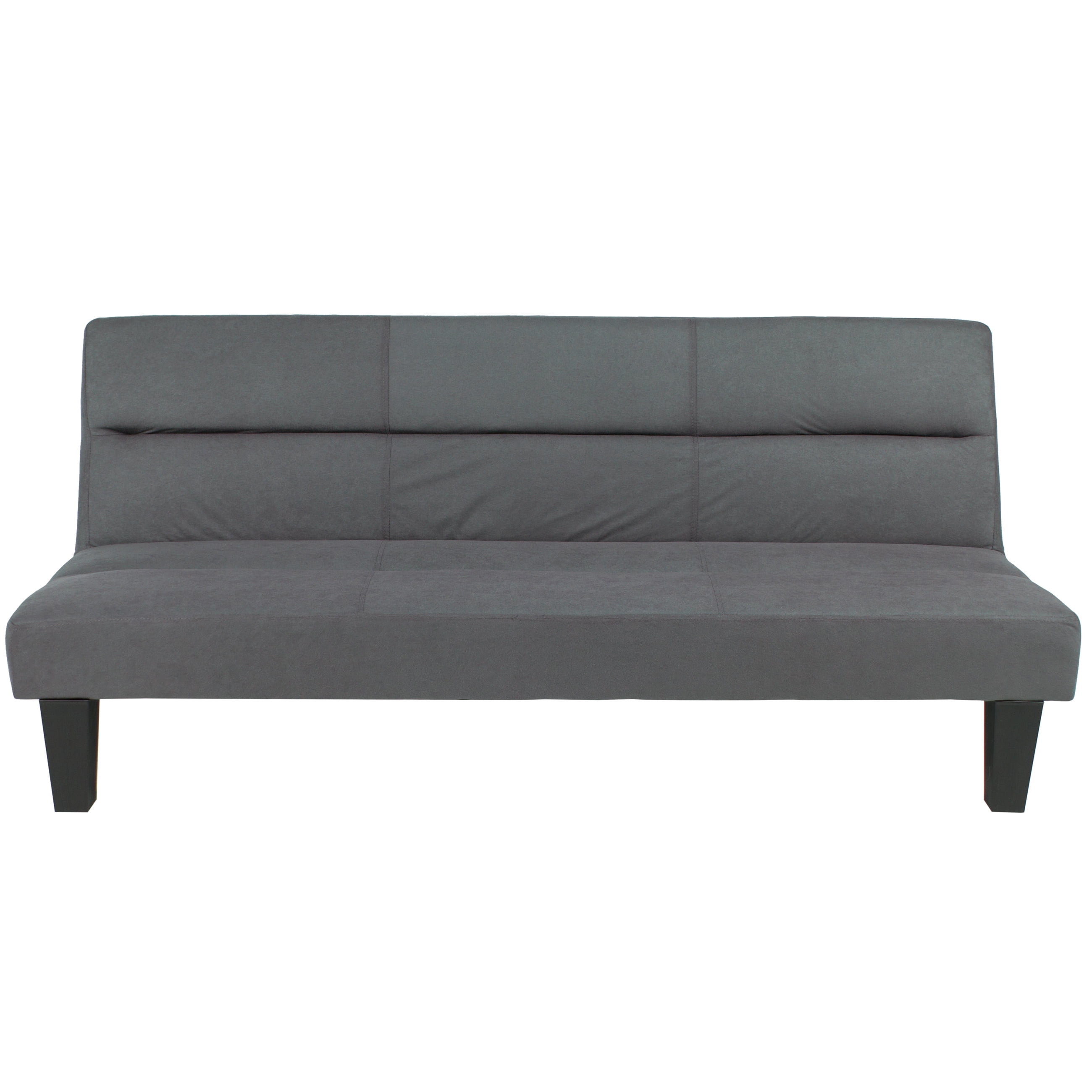 Best Choice Products Microfiber Futon Folding Couch Sofa Gray