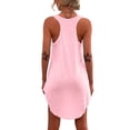 thumbnail image 3 of Gvmfive Women Casual Summer Sleeveless Solid Color Loose Tank Dress, 3 of 4