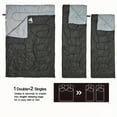 thumbnail image 5 of Sleeping Bag, 3-4 Seasons Double Sleeping Bag for Adults, 2 Person Sleeping Bag Lightweight Waterproof for Cold Weather & Warm, 220CM X 150CM, 5 of 7