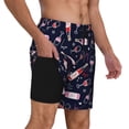 thumbnail image 2 of Fotbe Love Wine Traje de Baño para Hombre – Shorts de Natación de Secado Rápido con Forro y Bolsillos-X-Large, 2 of 6