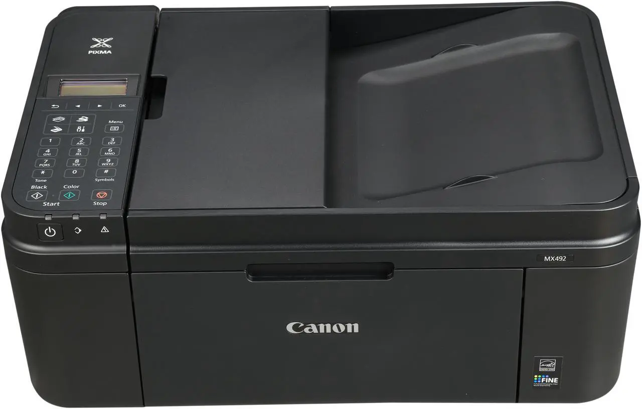 Canon PIXMA MX492 Black Wireless All-In-One Inkjet Printer – Print, Copy, Scan, Fax, Wi-Fi, Compact Design