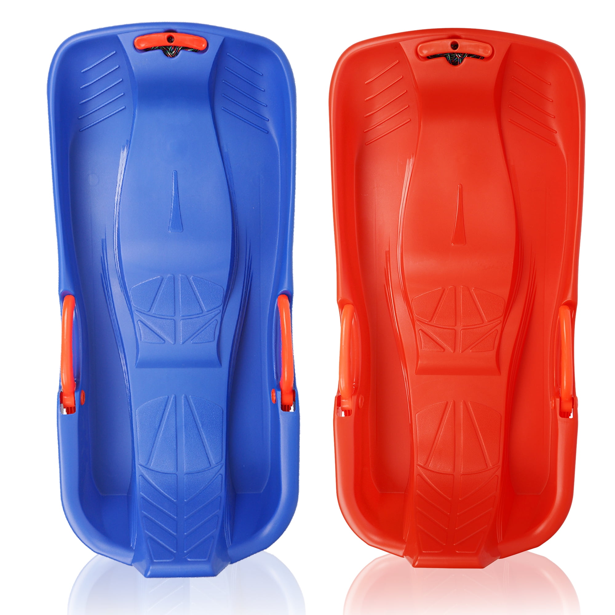 SYNGAR Snow Sled, Kids Plastic Snow Sled Toboggan with 200lbs Weight