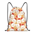 thumbnail image 1 of Xecao Cartoon Chicken Pattern Sports Drawstring Backpack - String Swim Gym Bag with Wet Proof Pocket for Women&Men-Medium, 1 of 6