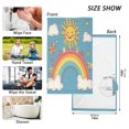 thumbnail image 6 of Yayeee 100% Cotton Hand Towels for Bathroom 16" x 28" Soft Absorbent Kitchen Towel, Rainbow with Stars, 6 of 7