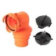 thumbnail image 1 of 4.5m Telescopic Sewage Pipe Joint 90 ° Sewage Hose Rotary Elbow Joint Connected to Sewage Pipe RV Sewage Valve,1 x Hose connector (with cover),Photo Color, 1 of 5