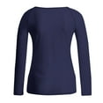 thumbnail image 6 of JIANJIA Spring Tops For Women Summer Solid Color Mesh See Through Long Sleeve Seamless Slim T Shirts Sportwear,Blue,XXL, 6 of 6