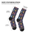 thumbnail image 3 of Xecao Cartoon Dinosaur Print Crew Socks for Men and Women, Men's Soft Moisture-wicking Sock, 3 of 7