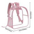 thumbnail image 2 of WMGHA Clear Backpack Stadium Approved 12x11x6 inches- Transparent Bag for Concert Work Sport Event - PVC Material See Through Backpack - Secure Zipper Closure for Events Games and Travel, 2 of 2
