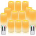 thumbnail image 1 of Velas LED Sin llama, Velas Electricas Decorativas, 12 luces de te Impermeables, con Control Remoto de 10 Teclas,velas led Flama Realista para Recuerdos Fiestas Hogar Bodas, San Valentín, Año Nuevo, 1 of 7