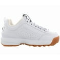 thumbnail image 2 of Fila Disruptor II Premium Mens Shoes Size 10, Color: White/Fila Navy/Gum, 2 of 5