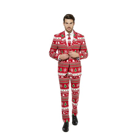 OppoSuits Men's Winter Wonderland Christmas Suit