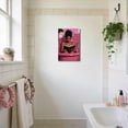 thumbnail image 3 of ZHONGYUTONG Black Women Bathroom Canvas Wall Art African American Bathroom Picture Prints Black Girl Reading Poster Minimalist Paintings Wall Decor for Toilet Restroom (20.00" x 30.00"), 3 of 5