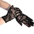 thumbnail image 1 of PMVFHDE Black Gloves Womens Short Lace Breathable Riding Sunscreen Wedding Gloves Ice Silk Screen, 1 of 2